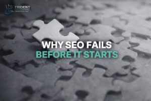Why SEO fails before it starts concept image showing a missing puzzle piece representing misaligned strategy